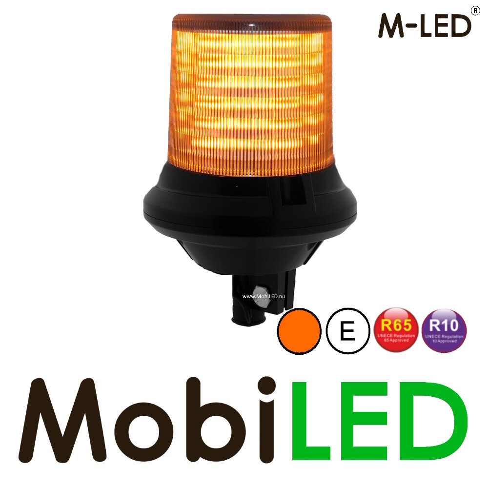M-LED M-LED Balise rotative / lampe flash montage DIN lentille sombre E-marque M-LED M-LED Balise rotative / lampe flash montage DIN lentille sombre E-marque