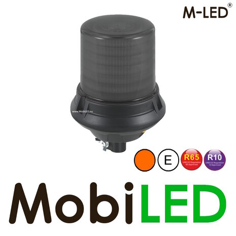 M-LED M-LED Balise rotative / lampe flash montage DIN lentille sombre E-marque M-LED M-LED Balise rotative / lampe flash montage DIN lentille sombre E-marque