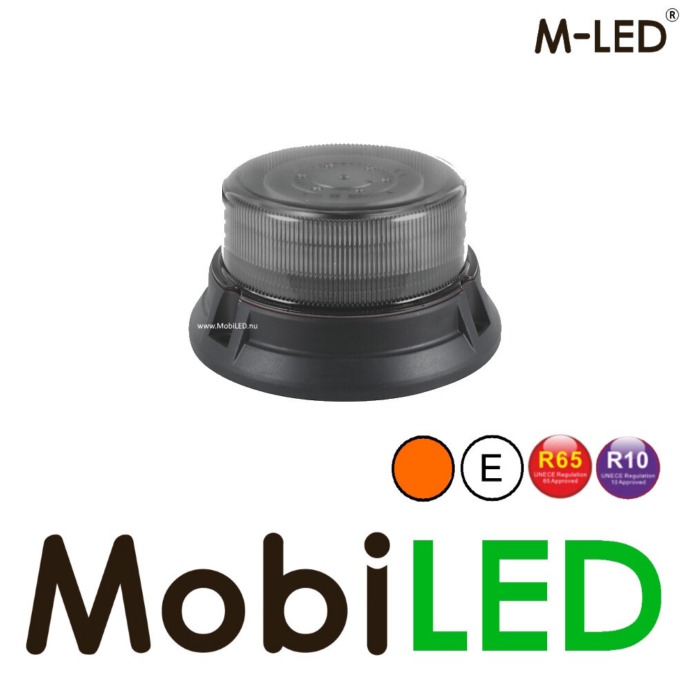 M-LED M-LED Balise / lampe flash montage fixe lentille sombre E-marque