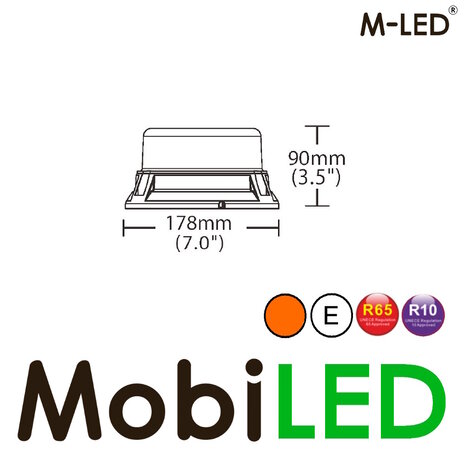 M-LED M-LED Rotating beacon / flash lamp fixed mounting dark lens E-mark