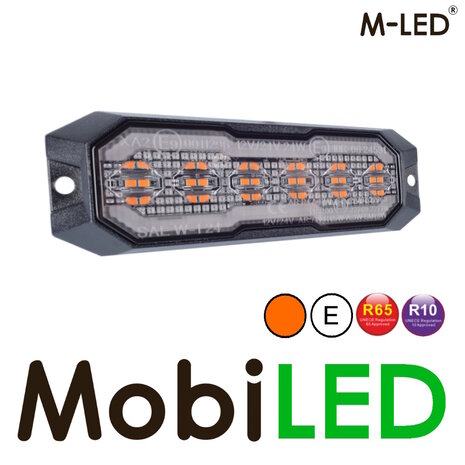 M-LED M-LED Flash ambre avec anneau Halo rouge smoke E-marque