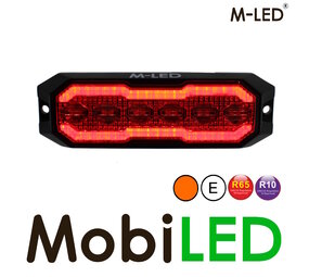 M-LED Flasher with red Halo ring dark look amber M-LED Flasher with red Halo ring dark look amber