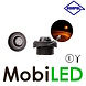 HORPOL Marker light amber gaphite round mounting E-mark