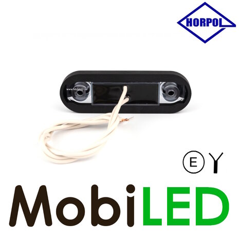 HORPOL Marquage Slim line 4 LED Graphite blanc 12-24 volts E-mark