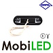 HORPOL Marking slim line 4 LEDs Graphite White 12-24 volt E-mark HORPOL Marking slim line 4 LEDs Graphite White 12-24 volt E-mark
