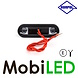 HORPOL Marking slim line 4 LEDs Graphite Red 12-24 volt E-mark HORPOL Marking slim line 4 LEDs Graphite Red 12-24 volt E-mark