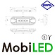 HORPOL Marquage slim line 4 LED Graphite Ambre 12-24 volts E-mark HORPOL Marquage slim line 4 LED Graphite Ambre 12-24 volts E-mark