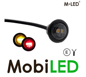 M-LED Markeerverlichting geel/rood dark look