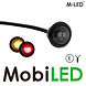 M-LED M-LED Feu de marquage jaune/rouge aspect sombre E-marque