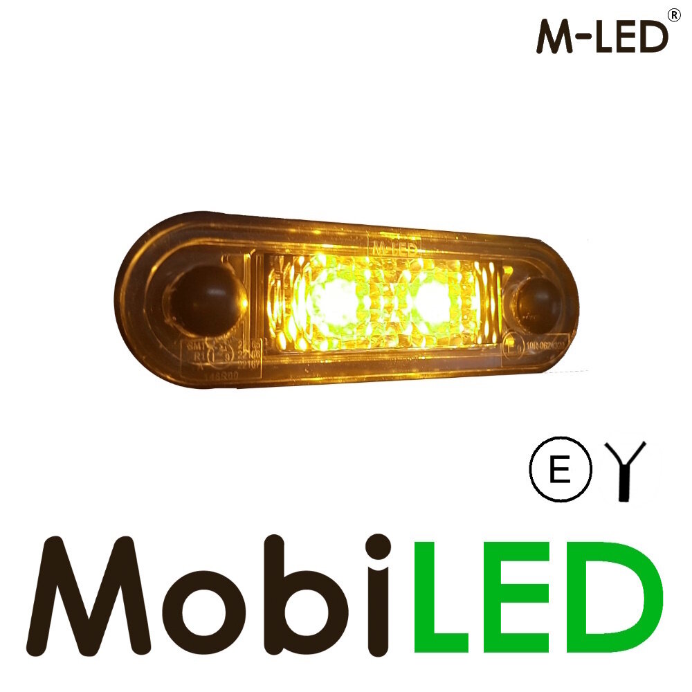 M-LED M-LED Classic 2 leds markering Geel E-keur M-LED M-LED Classic 2 leds markering Geel E-keur