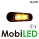 M-LED M-LED Feu de position latéral Classic 2 LED Dark look Jaune E-mark M-LED M-LED Feu de position latéral Classic 2 LED Dark look Jaune E-mark