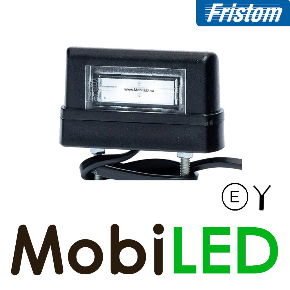Fristom License Plate Lighting Black E-mark 12-24 volts Fristom License Plate Lighting Black E-mark 12-24 volts