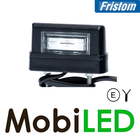 Fristom Éclairage de plaque d'immatriculation Noir E-marque 12-24 volts Fristom Éclairage de plaque d'immatriculation Noir E-marque 12-24 volts