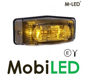 M-LED Feu de position double jaune/blanc style classique lentille transparente