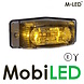 M-LED M-LED Feu de position brûleur double jaune/blanc style classique lentille transparente M-LED M-LED Feu de position brûleur double jaune/blanc style classique lentille transparente