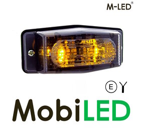 M-LED Feu de position brûleur double jaune/blanc style classique lentille dark M-LED Feu de position brûleur double jaune/blanc style classique lentille dark