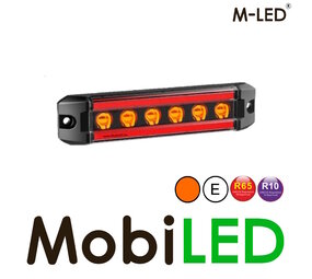 M-LED Flash avec feu de position rouge ambre