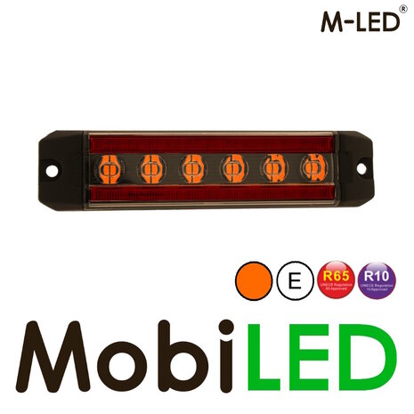 M-LED M-LED Flitser amber met positielicht rood E-keur