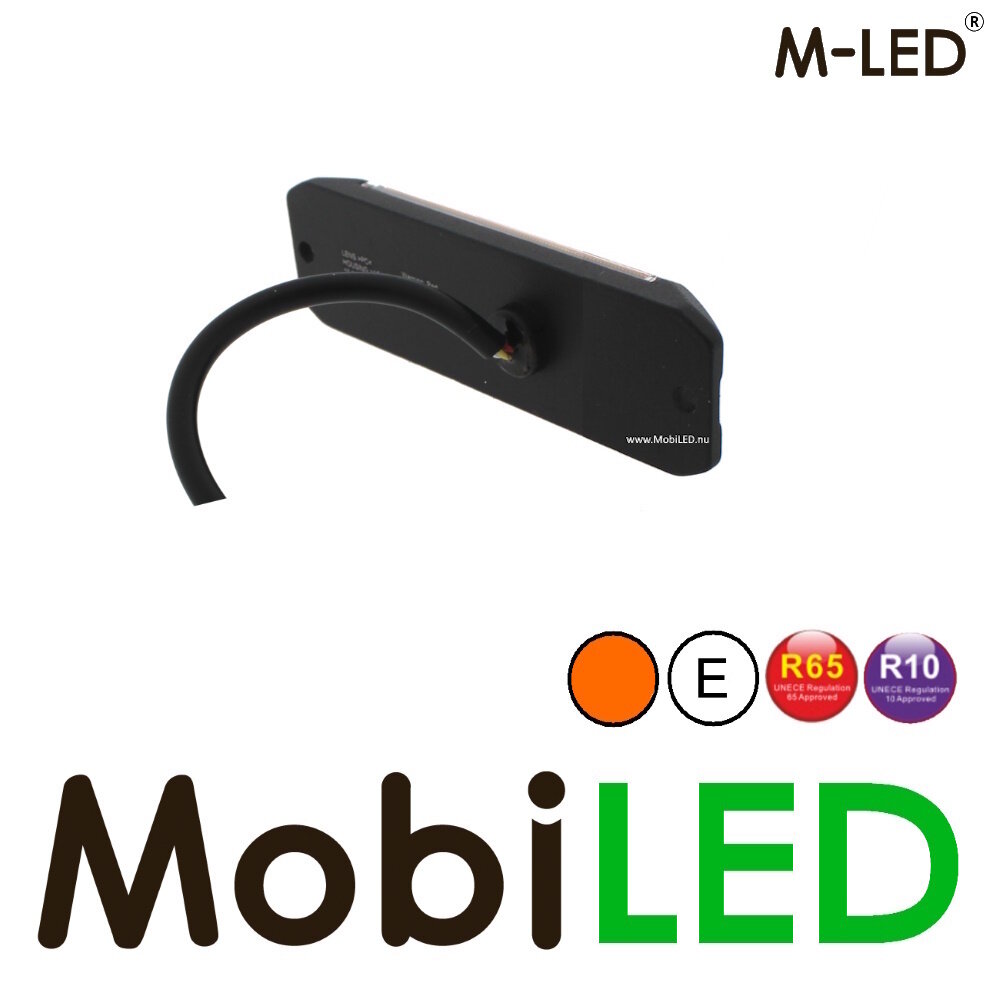 M-LED M-LED Flash ambre avec feu de position rouge E-marque M-LED M-LED Flash ambre avec feu de position rouge E-marque