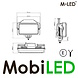M-LED M-LED Classic 220 drivinglight with dual color positionlight with line M-LED M-LED Classic 220 drivinglight with dual color positionlight with line