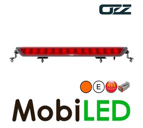 OZZ WB1 Barre LED feu de position rouge et flasheur 21,4 pouces/54,4 cm