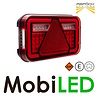 Aspöck Aspock MultiLed IV Feu arrière 6 fonctions réflecteur droite 12-24V E-marque, connexion à baïonnette à 8 broches