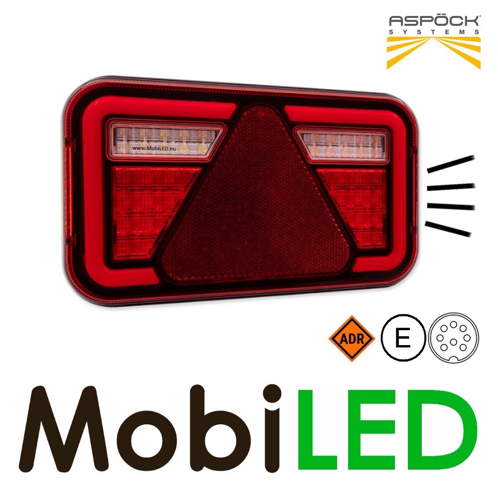 Aspöck Aspöck MultiLed IV rear lights with licenceplate light (set left and right) Aspöck Aspöck MultiLed IV rear lights with licenceplate light (set left and right)