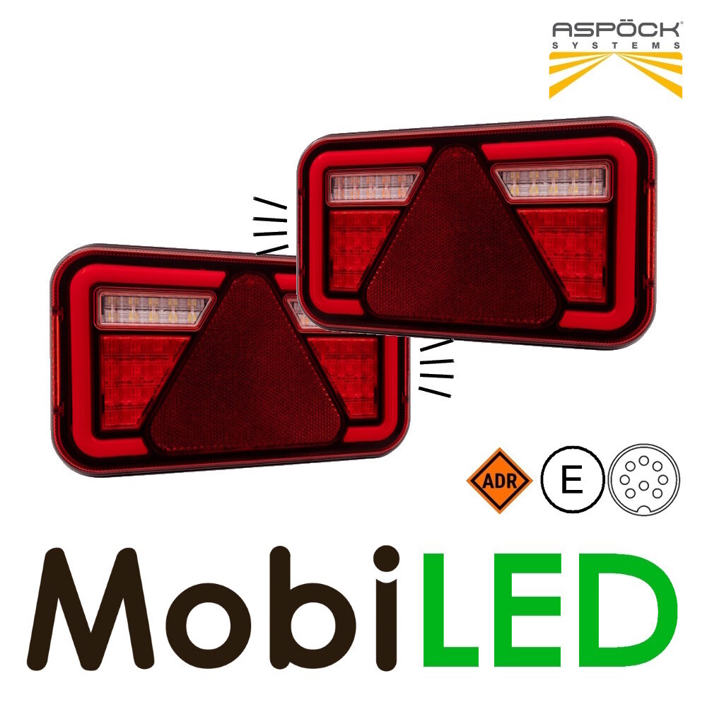 Aspöck Aspöck MultiLed IV rear lights with licenceplate light (set left and right) Aspöck Aspöck MultiLed IV rear lights with licenceplate light (set left and right)
