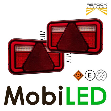 Aspöck Aspöck MultiLed IV rear lights with licenceplate light (set left and right) Aspöck Aspöck MultiLed IV rear lights with licenceplate light (set left and right)