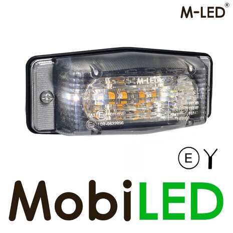 M-LED M-LED Feu de position brûleur double blanc/rouge style classique lentille transparente M-LED M-LED Feu de position brûleur double blanc/rouge style classique lentille transparente