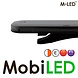 M-LED M-LED Road Pilot roof set R65-R10 120 cm dark look with rear, brake and indicator light