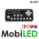 M-LED M-LED Road Pilot dakset R65-R10 150 cm dark look met achter-, rem- en knipperlicht