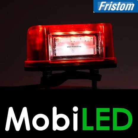 Fristom Fristom Éclairage de plaque multifonction avec feu de positiion petit rouge E-marque