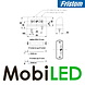 Fristom Multifunctionele kentekenverlichting klein E-keur 12-24 volt Fristom Multifunctionele kentekenverlichting klein E-keur 12-24 volt