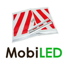 Set de drapeaux de hayon arrière rouge/blanc