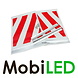 Set tail lift flags red/white Set tail lift flags red/white