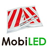 Set tail lift flags red/white Set tail lift flags red/white