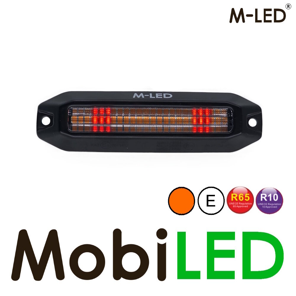 M-LED M-LED Dynamic strobe with red position light E-mark M-LED M-LED Dynamic strobe with red position light E-mark