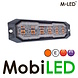 M-LED M-LED Clignotant ambre avec anneau Halo ambre/blanc smoke E-marque