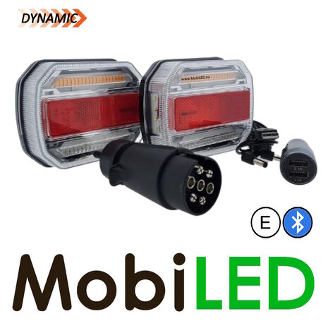 Ensemble d'éclairage de remorque sans fil 7 pôles 12-24 volts