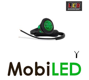 LED autolamps Marker lighting round green 28mm