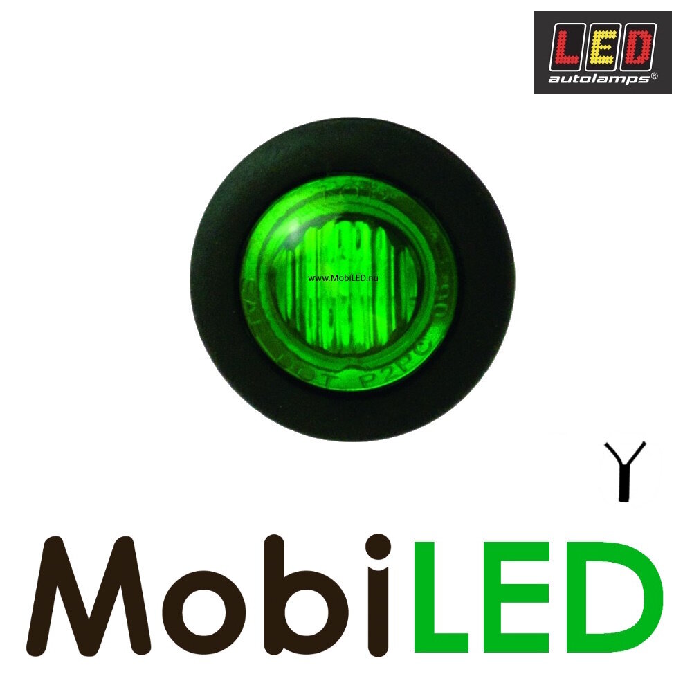 LED autolamps Feu de marquage Vert rond 28mm LED autolamps Feu de marquage Vert rond 28mm