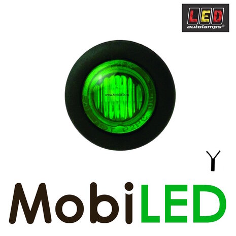 LED autolamps Feu de marquage Vert rond 28mm LED autolamps Feu de marquage Vert rond 28mm