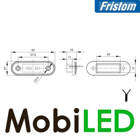 Fristom Marquage ligne Slim 2 LED Vert Fristom Marquage ligne Slim 2 LED Vert