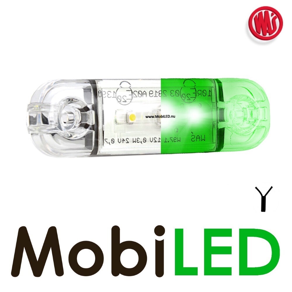 WAS WAS Marking Slim line Green 12-24 volts WAS WAS Marking Slim line Green 12-24 volts