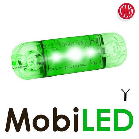 WAS WAS Marking Slim line Green 12-24 volts WAS WAS Marking Slim line Green 12-24 volts