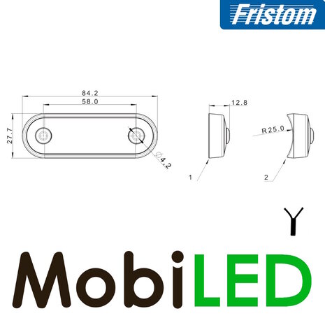 Fristom Fristom side marking blue Fristom Fristom side marking blue