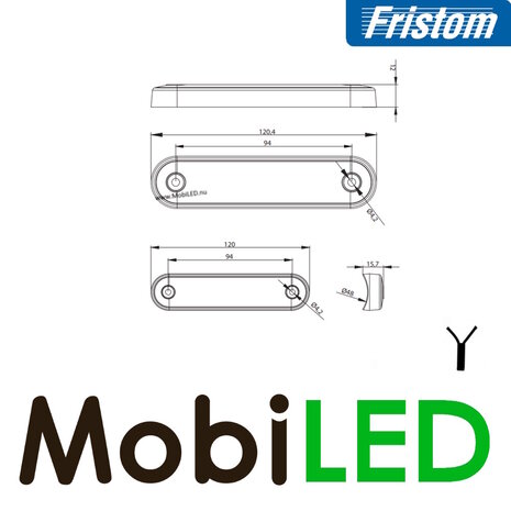 Fristom Fristom marquage latéral vert long