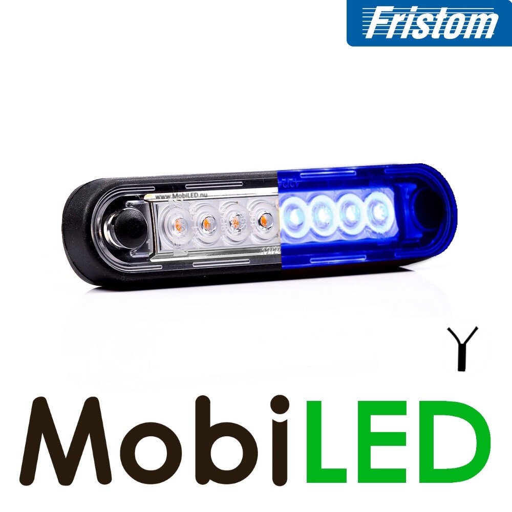 Fristom Fristom zijmarkering wit blauw lang