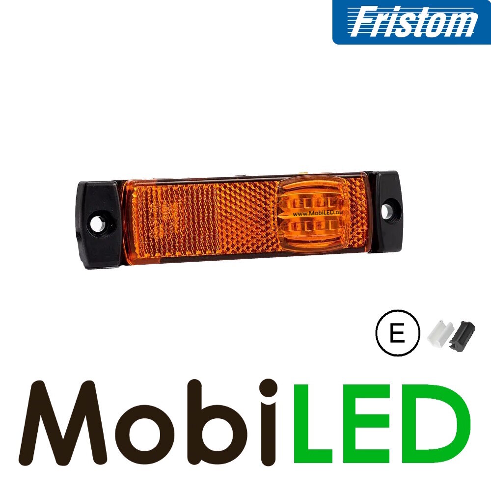Fristom Fristom side marking amber elongated side Aspock QS150 E-mark Fristom Fristom side marking amber elongated side Aspock QS150 E-mark